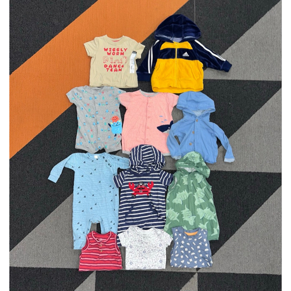 Carter's Other - Lot of 11 Baby Boy Bundle 6 months Mixed Brands & Seasons
